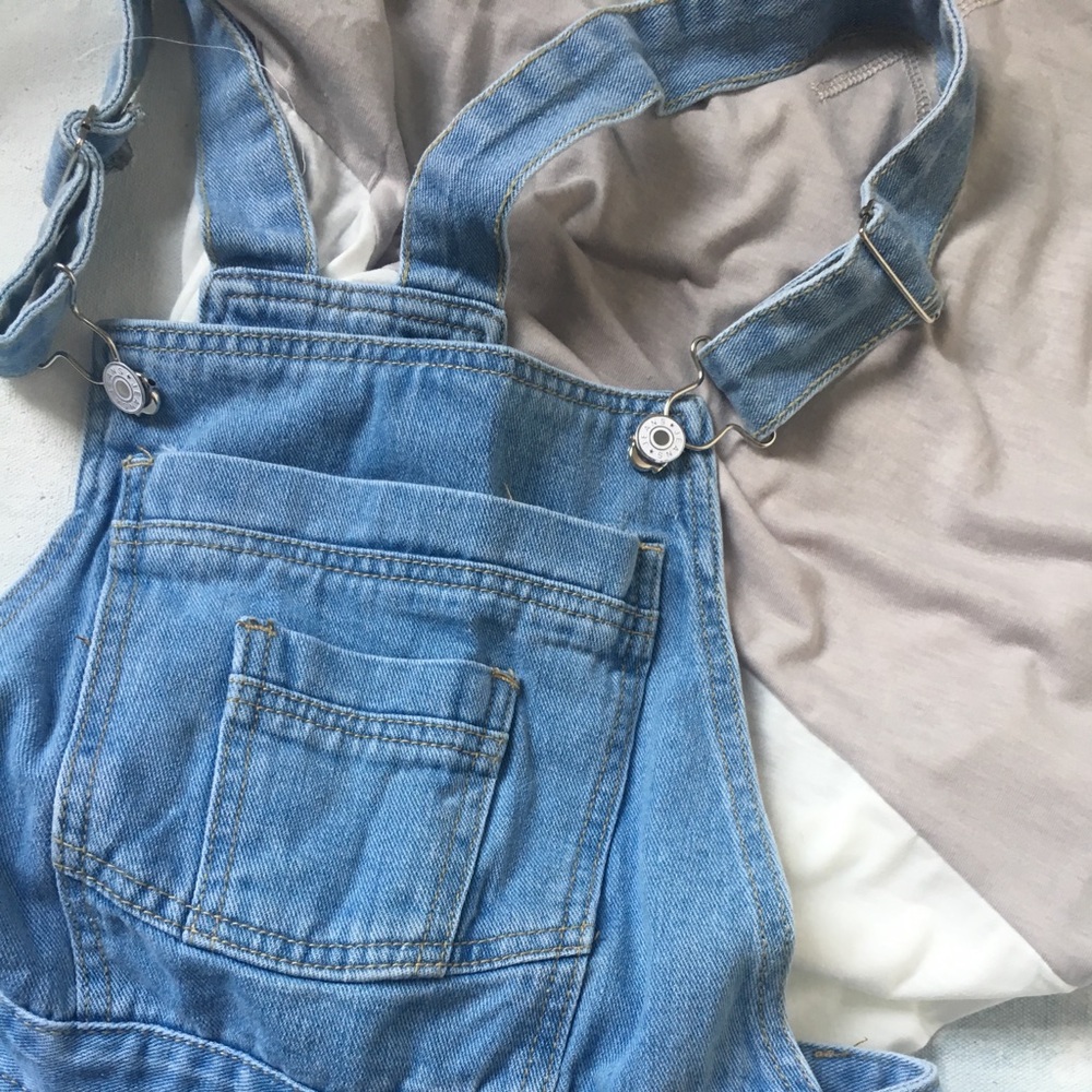 Straight Leg Overalls & Long Sleeve Set